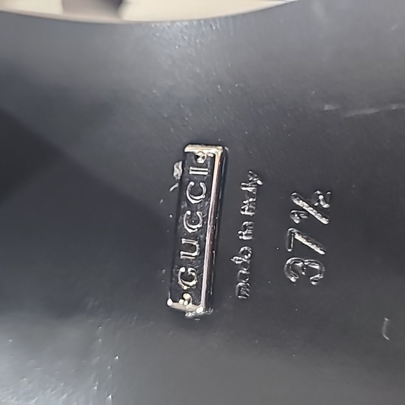 GUCCI NAPPA CHARLOTT DUSTY WHITE/ MUDD 37 1/2 PLATFORM SHOES. LIKE NEW - Picture 8 of 11